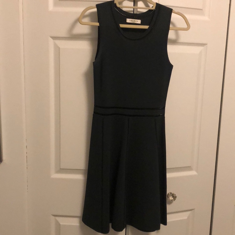 Sandro green knit dress.size small